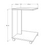 Hanah Home Mesa Auxiliar Shp-108-Oo-1 Nogal Tablero Partículas Melaminado 35x45x65cm